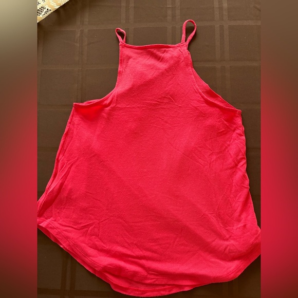 Express Pink Ruffle Halter Top - Picture 3 of 4